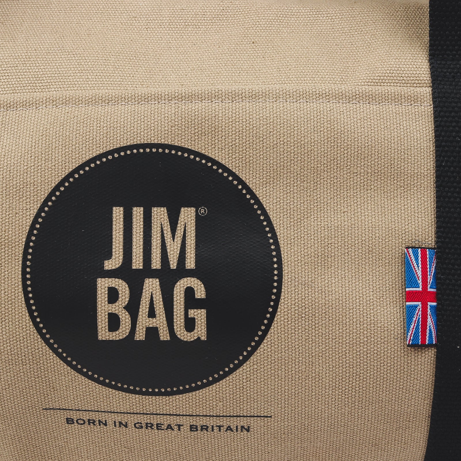 Camel & Black Holdall Bag