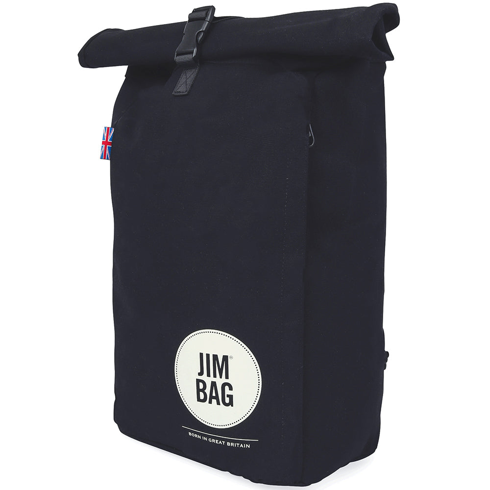 Black & Cream Rolltop Bag