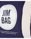 Navy & Cream Barrel Bag