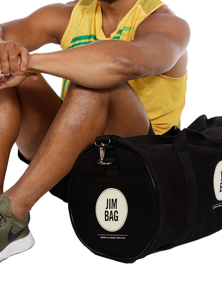 Black & Cream Holdall Bag