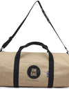 Camel & Black Holdall Bag