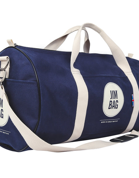 Navy & Cream Holdall Bag